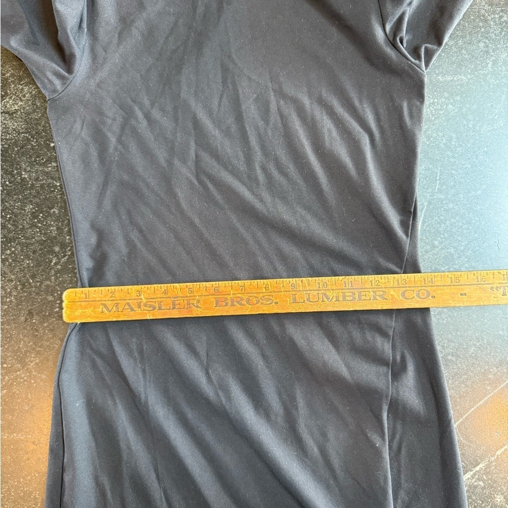 Susana Monaco XS Black Long Sleeve Full Length Turtleneck Dress, NWT - Picture 6 of 10
